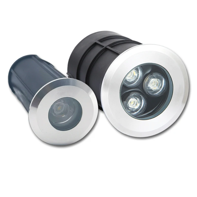 Waterproof Led Light Garden Underground 1W 3W 6W IP67 Outdoor Buried Garden Path Spot Recessed Inground Lighting 220V DC12V 24V