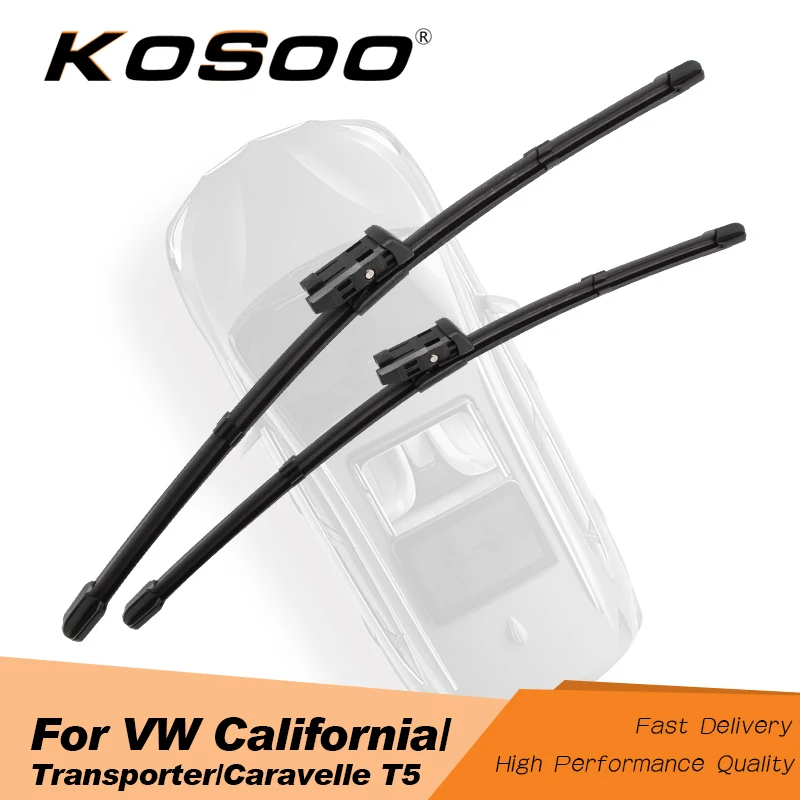 

KOSOO For Volkswagen California/Transporter/Caravelle T5/T6 ,Model Year From 2003 To 2017 Auto Wiper Blades Natural Rubber