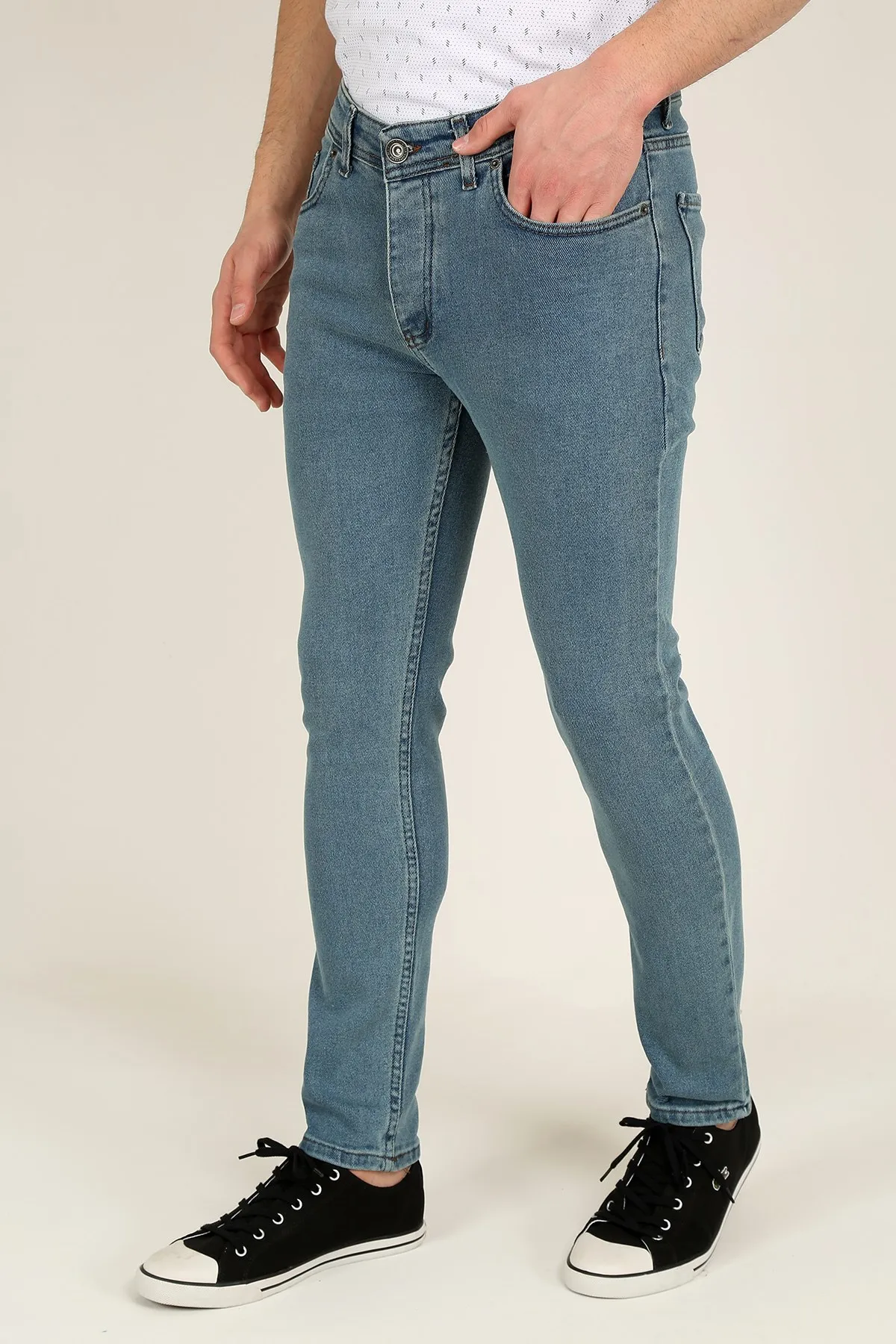 

Men's Slim Fit Jean Denim Pants 21K-2100482-1 Indigo