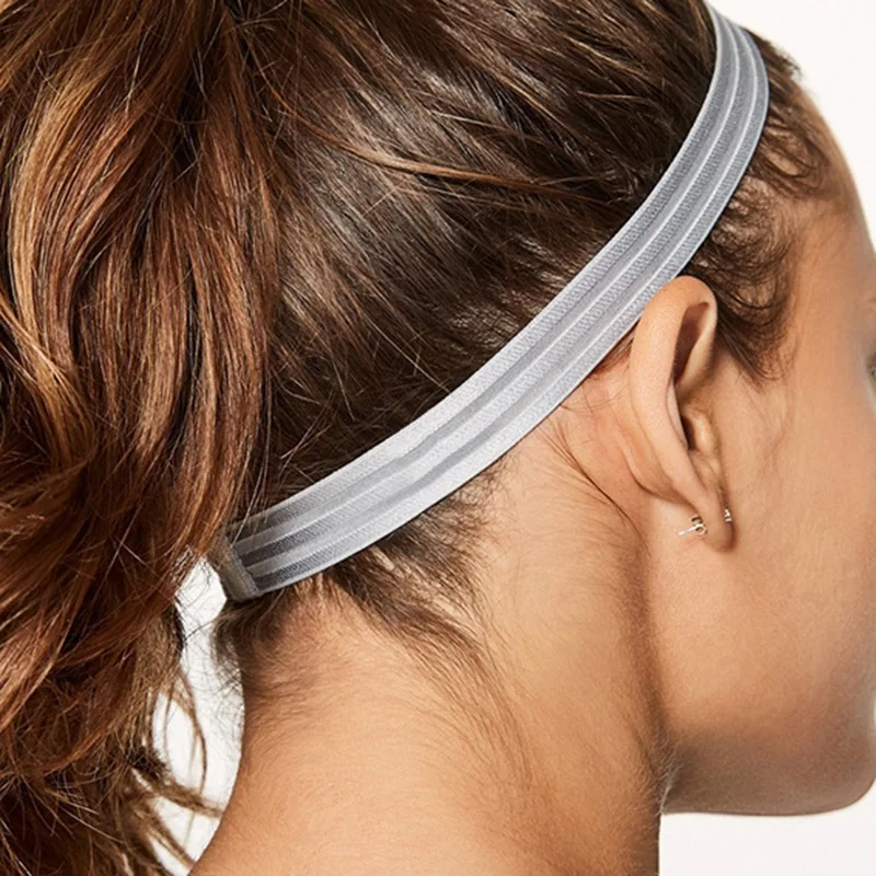 Yoga Silicone Antiperspirant Headband High Elasticity Non-slip Running Fitness Hair Band ASD88