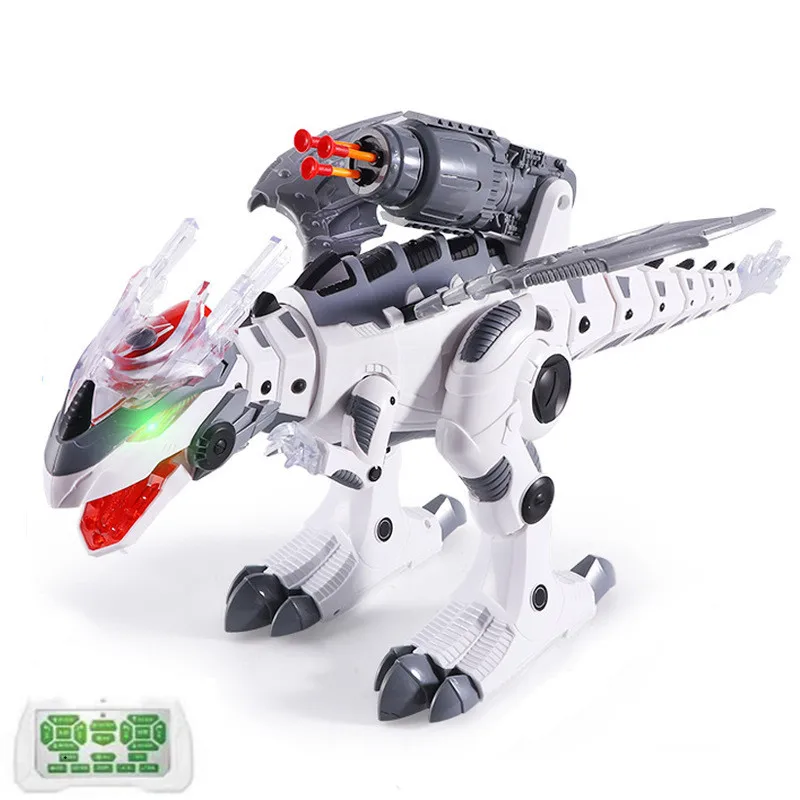 66cm Smart Robot Toy Spray Dinosaur Radio-Controlled Robots fighting Dragon Educationalal Robotics Toys For Children RC Robot