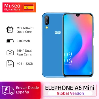 

Global Version Elephone A6 mini 4G 32G Smartphone Android 9.0 5.71'' waterdrop Screen MT6761 16MP Face ID 3180mAh Mobile Phones