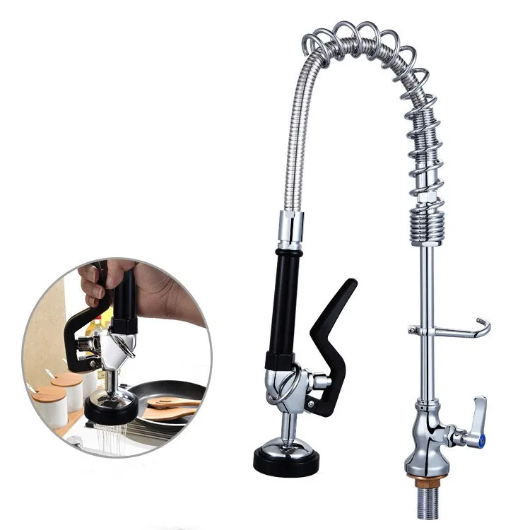 

Single cold kitchen faucet high quality brass Spring faucet with High pressure spray Western popular