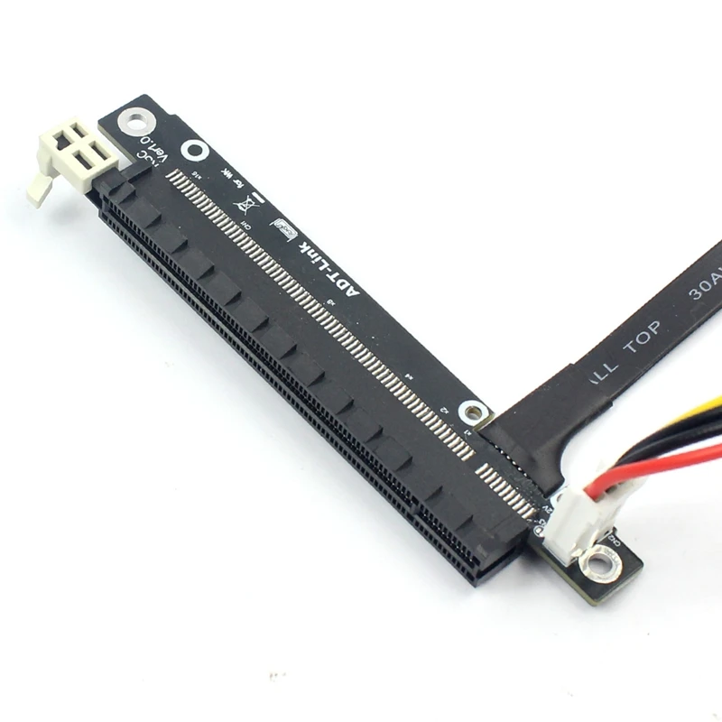 Nvme Interface para Pcie3.0 X16 Riser Extensão Mineração Cabo 4pin Power Gpu para Gtx1080 ti Placa Gráfica Nvidia Amd Btc Mineiro M.2 Cabos de computador e conectores - Imagem 4