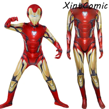 

Iron Man Costume Adult Kids Endgame Superhero Costume Iron Man Cosplay Jumpsuit Halloween Costume For Adult Child Carnival Party