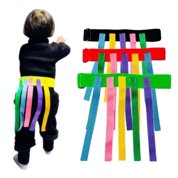

Interactive Game Adjustable Belt Educational Interesting Catch Tail Toy Outdoor Sport Wear Resistant Training Teamwork Colorful