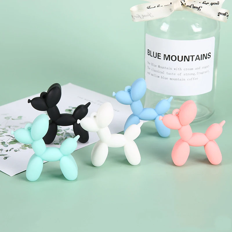 5color Balloon Dog Croc Charms Designer Cute 3d Cartoon Shoe Decoration Charm For Croc Jibs