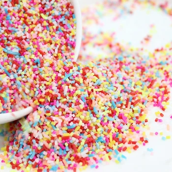 

100g/bag Soft Caly Charms Addition Sprinkles Slices Slime Fluffy Mud Clay Slime Supplies Accessories DIY Cake Toys for childrens