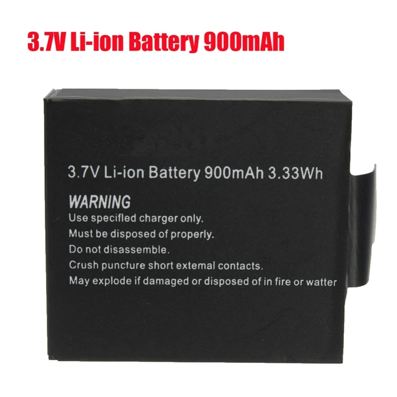 2 шт 3 7 V 900mAh перезаряжаемая литий ионная батарея для SJ4000 WiFi SJ5000 M10 SJ5000x Elite Goldfox Экшн