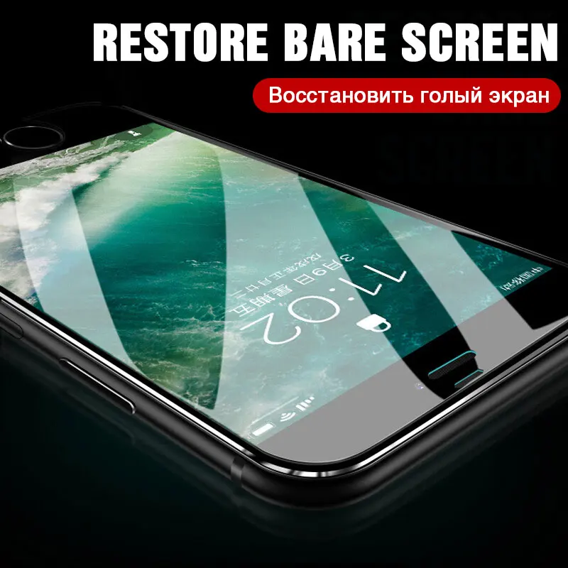500D закаленное стекло из алюминиевого сплава для iPhone 6 6S 7 8 Plus, защита на весь экран, Защитное стекло для iPhone X XR XS 11 Pro Max
