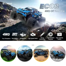 Eachine EC08 coche RC 4WD 1/18 2,4 GH 38 km/h súper Camiones de alta velocidad de energía fuera de los camiones de carretera con diferencial, juguetes para niños
