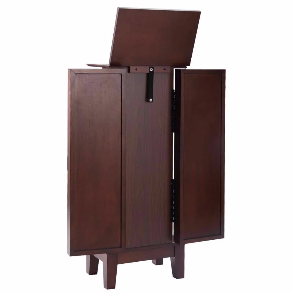 Деревянный ювелирный шкаф ящик для хранения комод подставка цепь органайзер