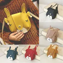 Новинка; милая кожаная сумка принцессы для маленьких девочек; сумки-мессенджеры через плечо; сумки-мессенджеры; милые маленькие собачки с объемными ушками; Кошельки для монет; подарок для детей