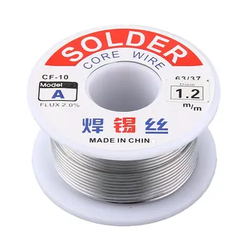 

1.0mm 2% Flux Tin Lead Rosin Roll Core Silver Solder Wire Welding Soldering Repairing Tool Reel Melt Kit Electric Melting