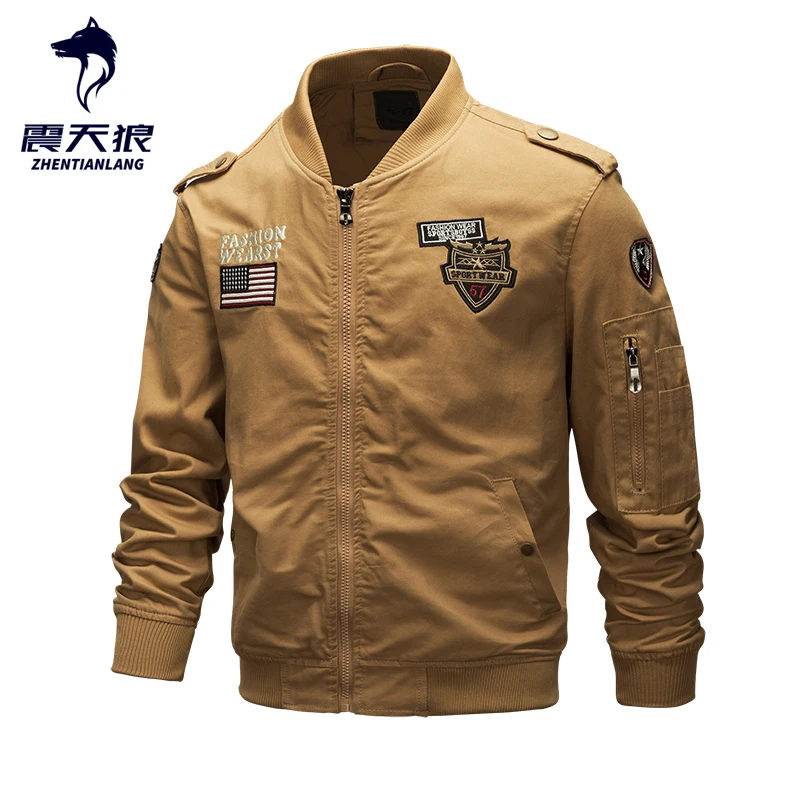 Весна спецназ Мужская Военная тактическая куртка ВВС один бомбардировщик летная