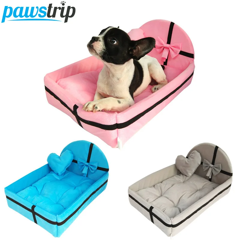 

Cute Princess Pet Sofa Bed Winter Cat Bed Soft Fleece Warm Dog Bed Sofa Pillow Chihuahua Pomeranian Pet Beds For Small Dogs XS-L