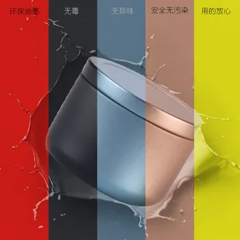 

Creative Tea Caddy Mini Metal Storage Boxes Sealed Coffee Powder Cans Travel Portable Flower Tea Packaging tin containers