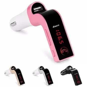 

4-in-1 Hands Free Wireless Bluetooth FM Transmitter G7 AUX Modulator Car Kit MP3 Player SD USB LCD Car Accessories