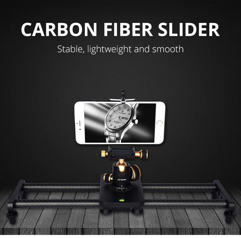 carbono slider para canon nikon sony dslr