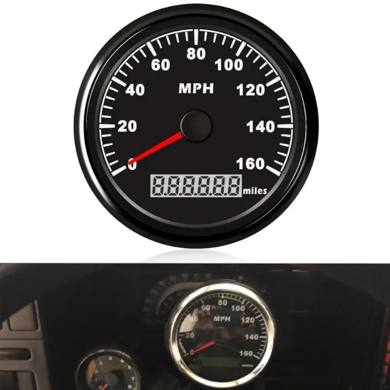 

Car Digital 85mm GPS Speedometer Motorcycle gps speed meter 0-160MPH for Marine Boat Yacht With Red Backlight Fit for BMW e53
