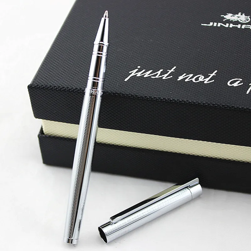 Jinhao металлические шариковые ручки с черными чернилами, роскошная шариковая ручка с подарочной коробкой для бизнес-письма, офиса, школы - Цвет: M