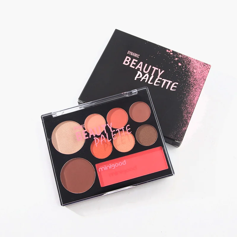 

MINIGOOD 2019 FASHION NATURAL LONG-LASTING DYNAMIC BEAUTY PALETTE MAKEUP SET 3 IN 1 EYESHADOW GLOSS POWDER BLUSH COSMETIC