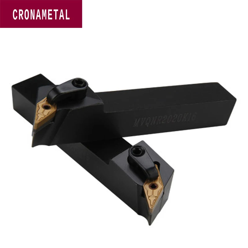 

Внешний токарный инструмент CRONAMETAL, 117,5 °, держатель токарного станка с ЧПУ MVQNR/L