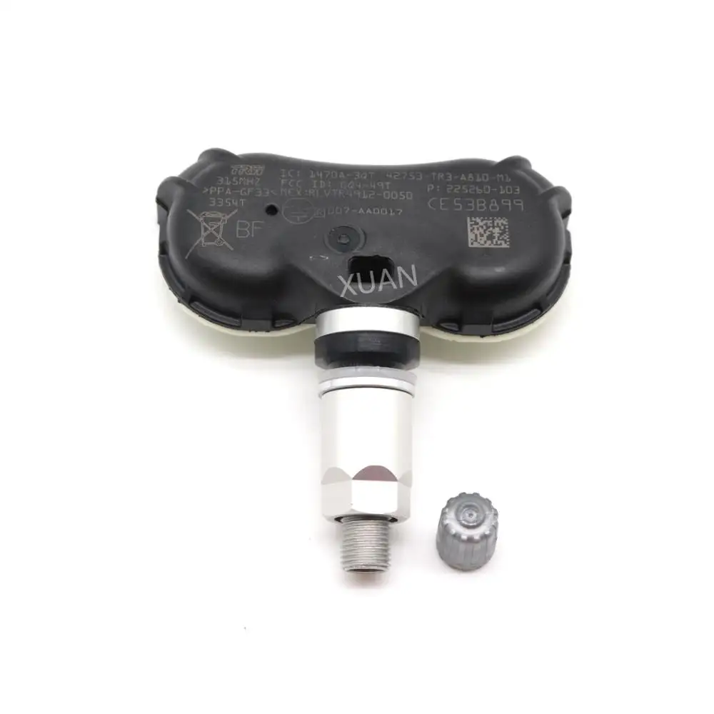 XUAN 4 шт. монитор давления в шинах TPMS 42753-TR3-A81 для Acura CSX Honda Civic CR-Z 2XA элемент Fit Insight 2MA Odyssey Touring