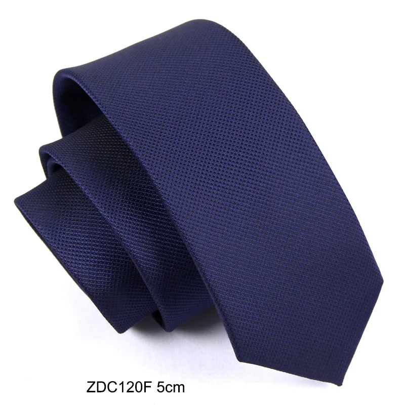 ZDC120F 5CM Высокое качество новые дизайнерские бренды модные деловые повседневные 5 см 6 см тонкие галстуки для мужчин галстук офисная работа с подарочной коробкой - Цвет: ZDC120F 5CM