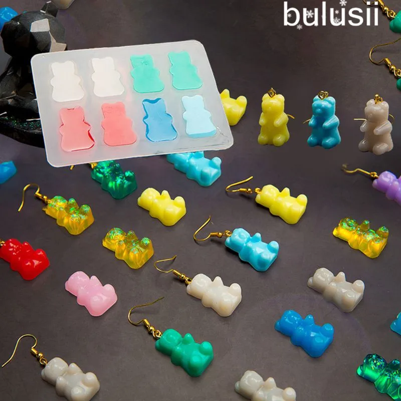 Decorations-Tools Epoxy-Molds Craft Sugar Jewelry Silicone Mould Crystal Resin DIY Bear