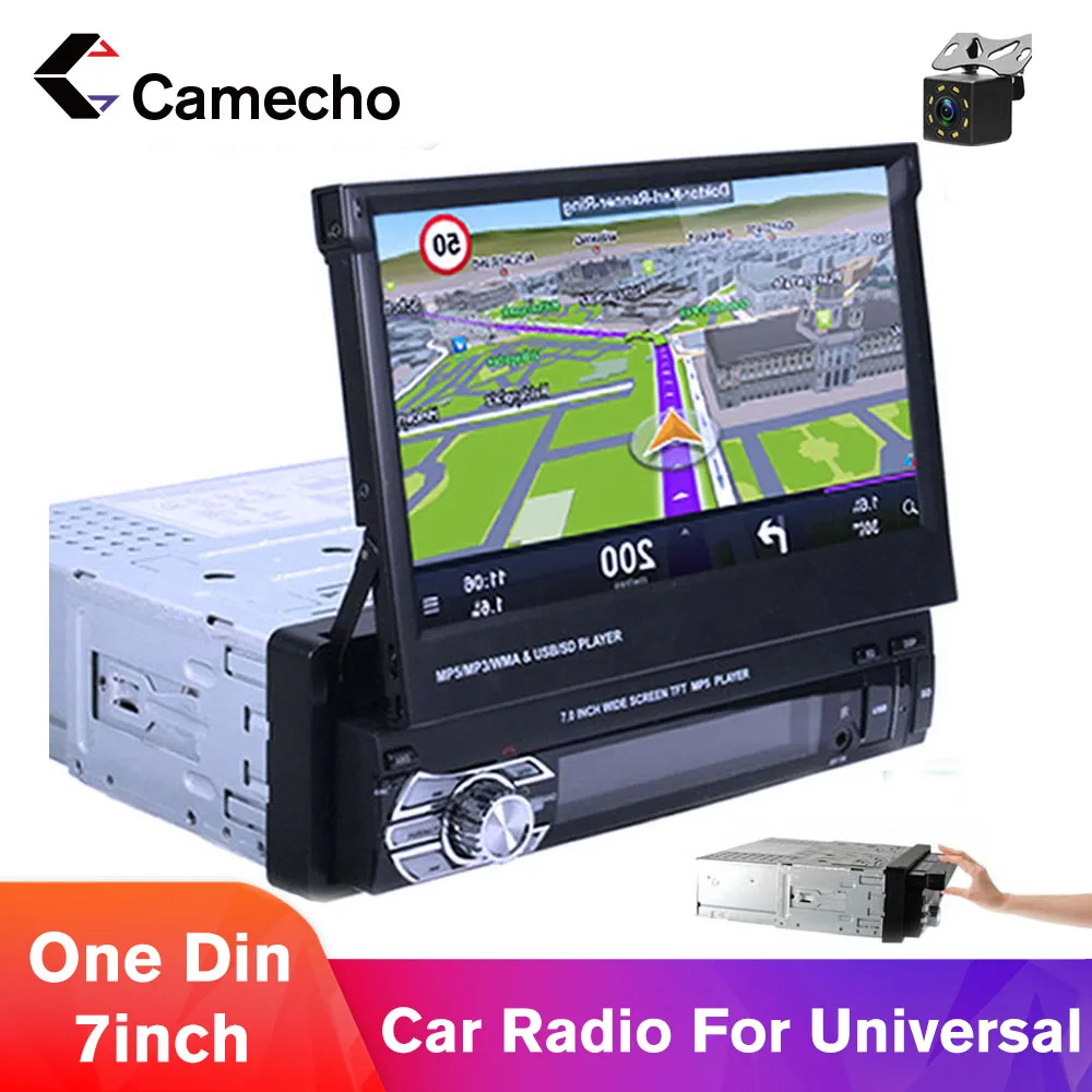 Автомагнитола Camecho с сенсорным экраном 7 дюймов стерео система поддержкой Bluetooth MP5