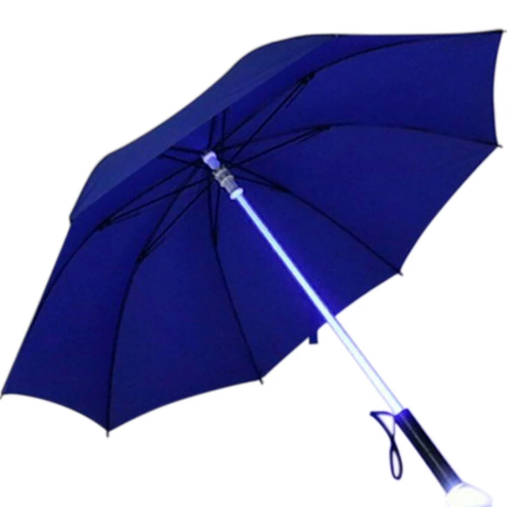 Hot LED Umbrella Lightsaber Light Up Umbrella 7 Color Changing Golf Umbrellas Windproof MCK99