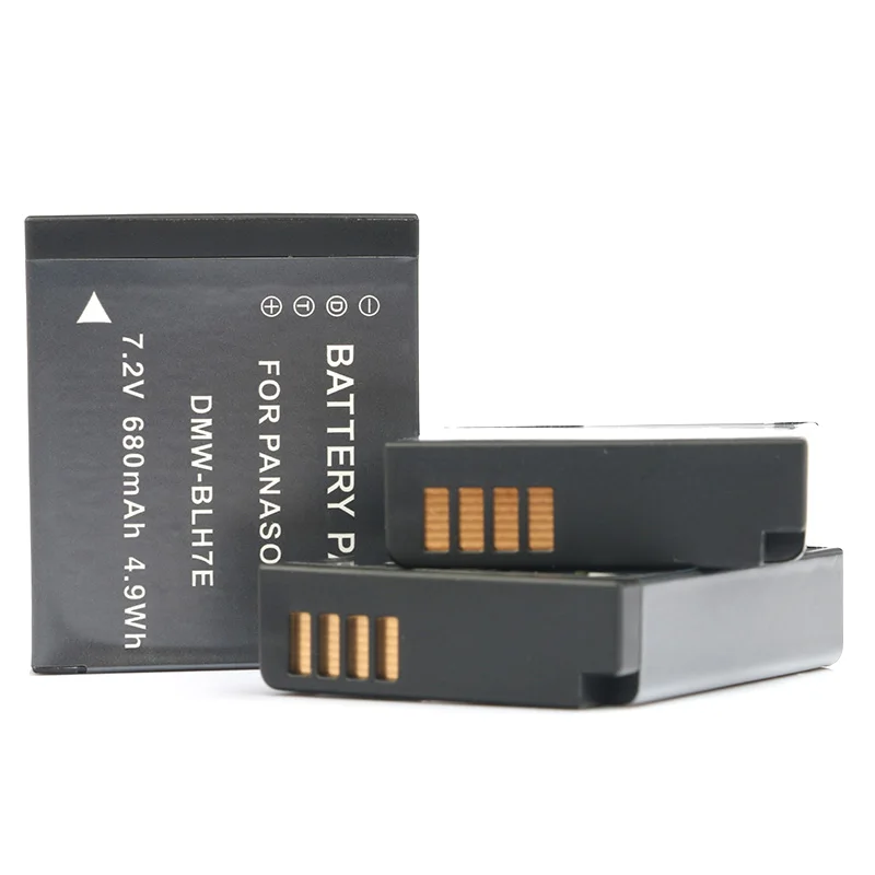 3PC Battery LANFULANG DMW-BLH7E Камера Батарея для цифрового фотоаппарата Panasonic DMC-GM1 DMC-GM5 DMC-GF7 DMC-GF8 DMC-LX9 DMC-LX10 DMW-BLH7 - Цвет: 3PC Battery
