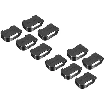 

10 Pcs Black 18V Battery Mounts Storage Shelf Rack Stand Holder Set Shelf Rack Battery Stand Holder Slots Van Case