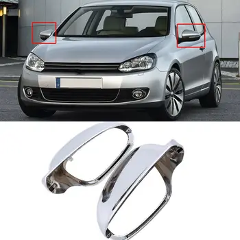 

Car Auto Replacement parts Rearview Side Wing Mirror Cover Chrome For VW for Golf Rabbit for Jetta MK5 2006 2007 2008 2009