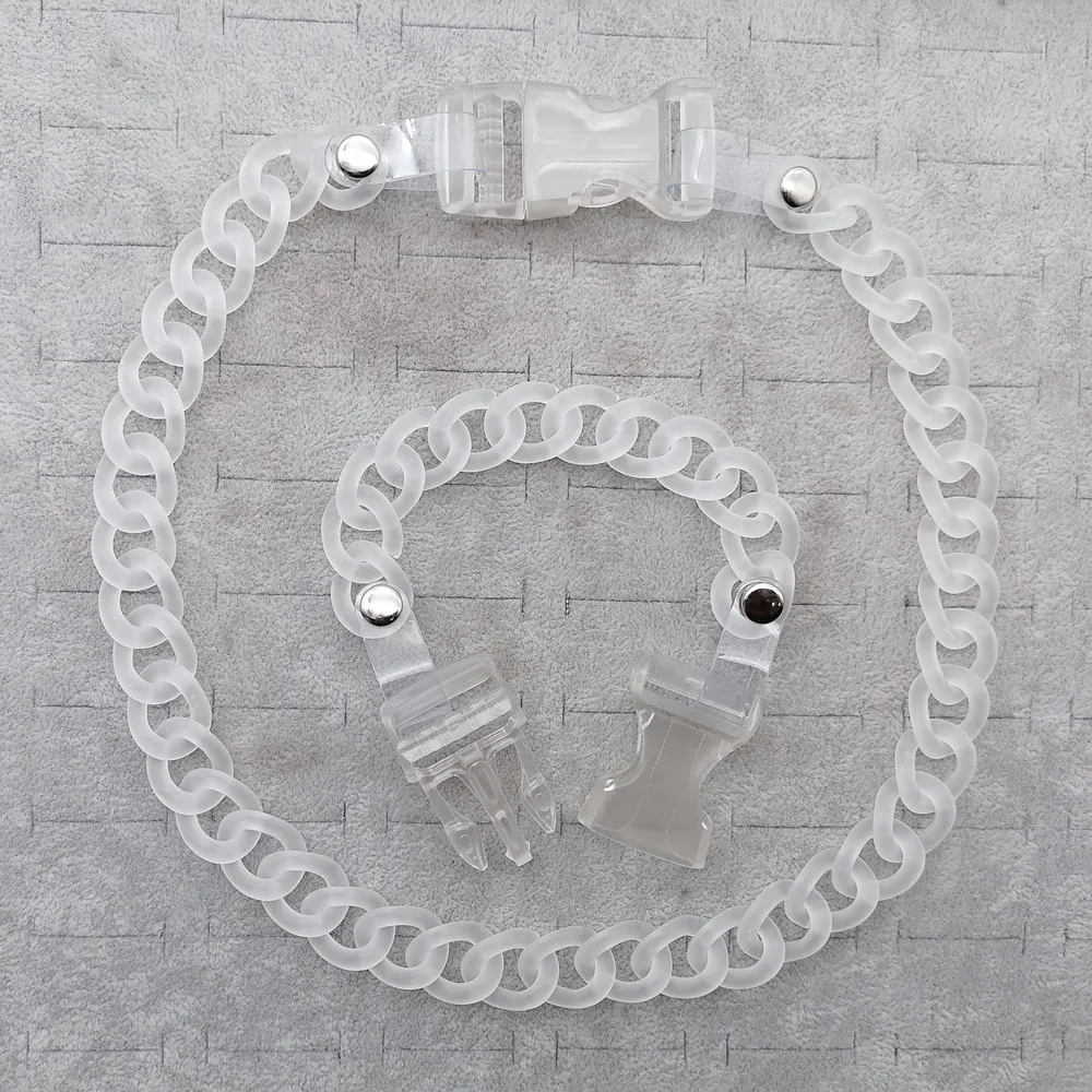 clear chain necklace