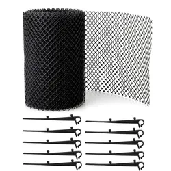 Plastic Drain Protector Water Trough Net Dust-proof Cover For Leaves Anti-clogging Convenient Installation