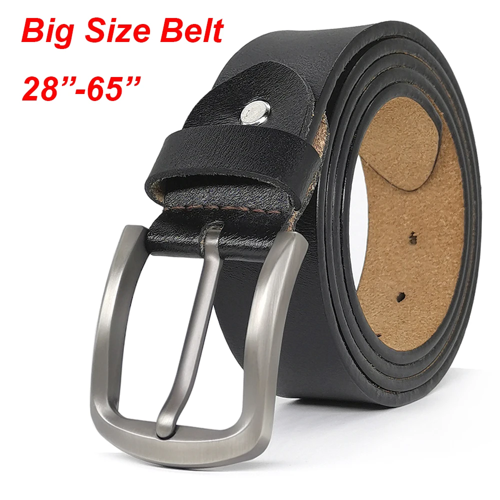 

Men Belt Cow Genuine Leather Designer Belts for Men High Quality Fashion Vintage Male Strap for Jeans Big Size 28"-62" A39