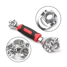 

Wrench 52 In 1 Tools Socket Works with Spline Bolts Torx 360 Degree 6-Point Universial Furniture Car Repair 250mm Repair Tools
