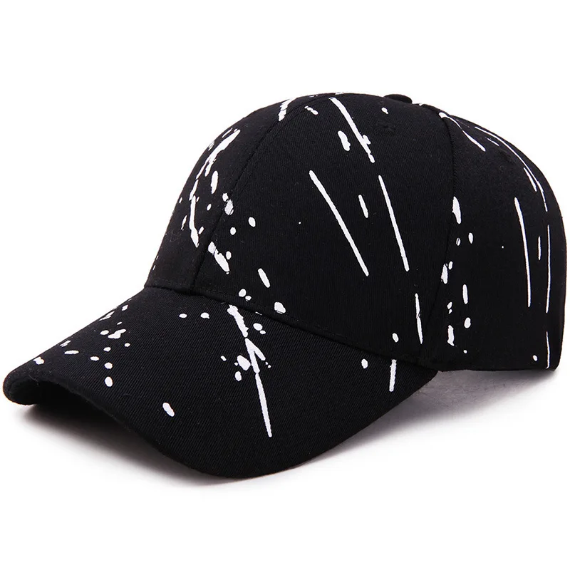 men's waterproof baseball cap Men's Stylish Graffiti Hip Hop Caps Outdoor Sunshade Shooting Star Print Cap Male Korean Version Cotton Soft Peaked Caps dark blue baseball cap Baseball Caps