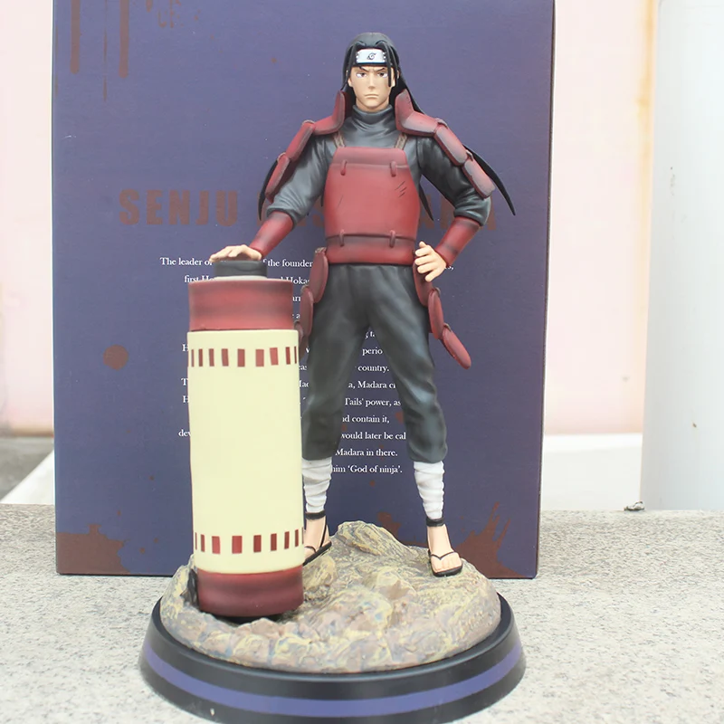 30 см аниме Наруто статуя огненная нация Shodai Hokage бюст сенджу хаширама фигурки модель игрушки - Цвет: have box