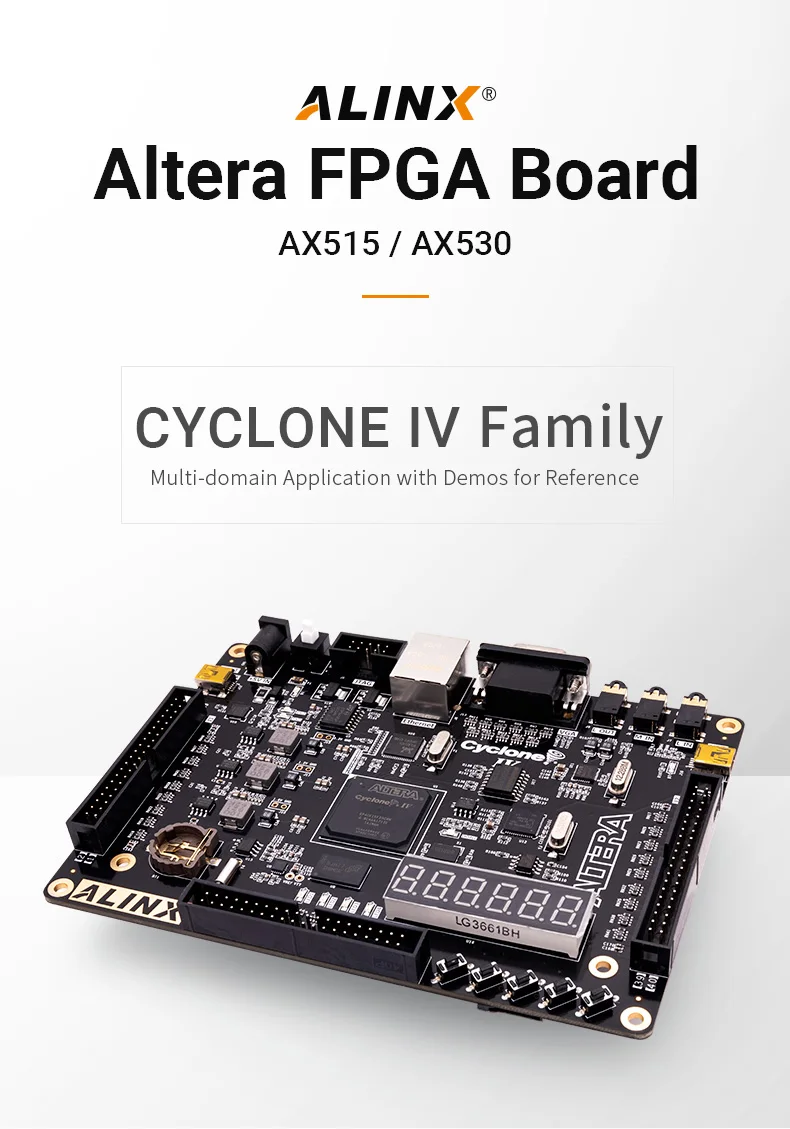 Alinx ax515: placa de desenvolvimento ddr2 gigabit