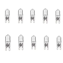 10 шт./партия, супер яркая прочная галогенная лампа G9 220 В, лампочка 40 Вт, галогенная теплая белая домашняя прозрачная галогеновая лампа, Прямая поставка