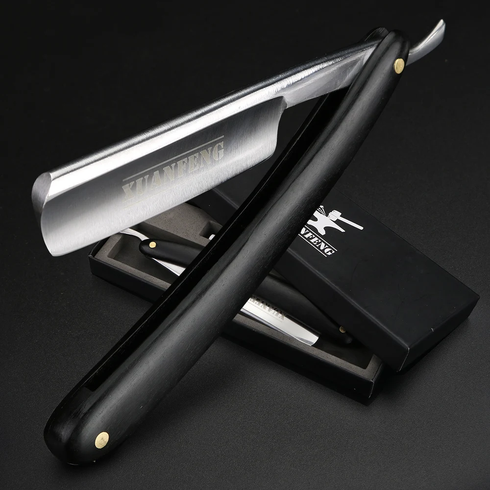 XUAN FENG Ebony Folding Razor Hardened Steel High Hardness Sharp