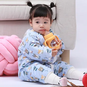 

Lumon Should Be 0-4-Year-Old Autumn And Winter Infant Legs Sleeping Bag Padded Warm Baby Sleeping Bag Infants Kick Sleeping Bag