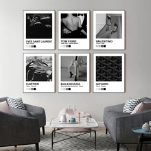 

Fashion Posters Black and White Vogue Pictures Nordic Modern Home Decoration Bedroom Living Room Wall Art Canvas Painting Prints