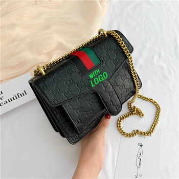 

Luxury Designer Shoulder Bag for Women 2020 Brand Crossbody Bag Chain Small Handbags Cross Body Messenger Bags Embossed Leather