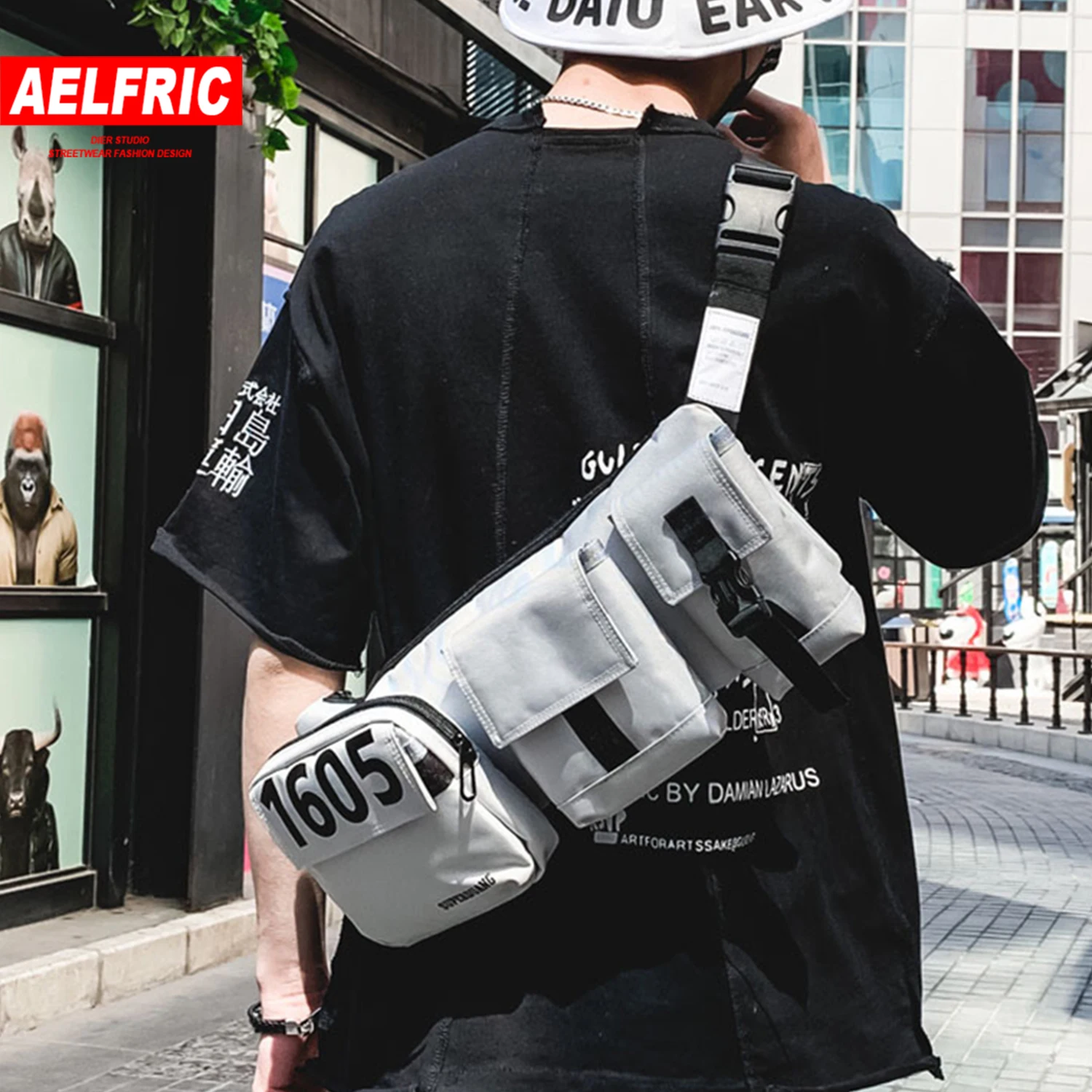 AELFRIC 2019 нагрудные сумки регулируемые тактические карманные в стиле хип-хоп