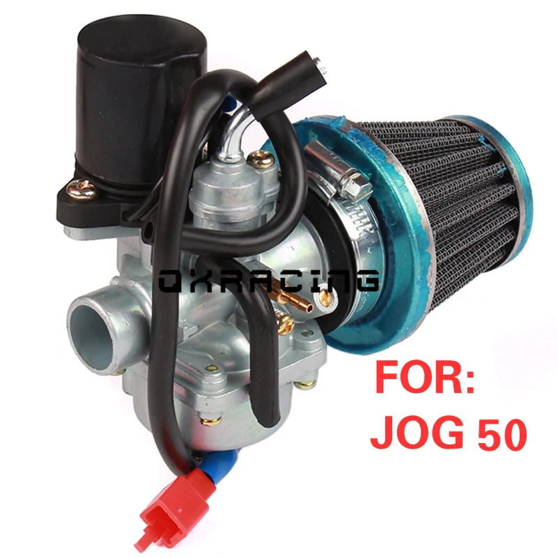 Карбюратора мотоцикла с воздушным фильтром подходит для 2-х тактный Jog 50cc 90cc 100cc скутеры