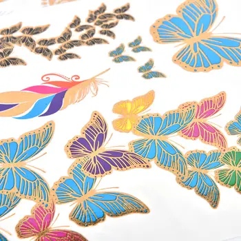 

Luminous Temporary Tattoos Stickers Glow In The Dark Fluorescent Waterproof Butterfly Tattoo For Face Body Art New